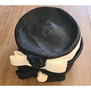 Vintage Henry C Lytton & Sons Women’s Derby Bowler Hat Black Small